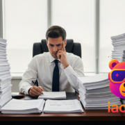 contador agoviado estresado pensativo trabajo