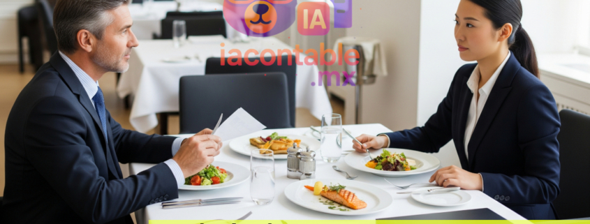 deducir comida restaurante clientes