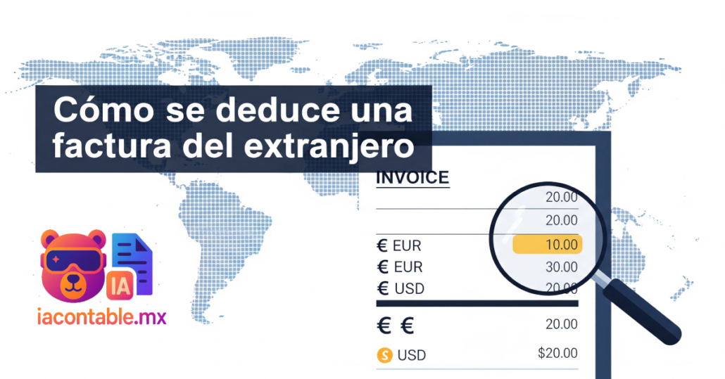 deducir sat factura extranjero mexico