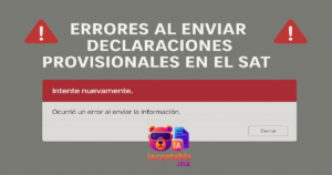 SAT Ocurrio un error al enviar la informacion