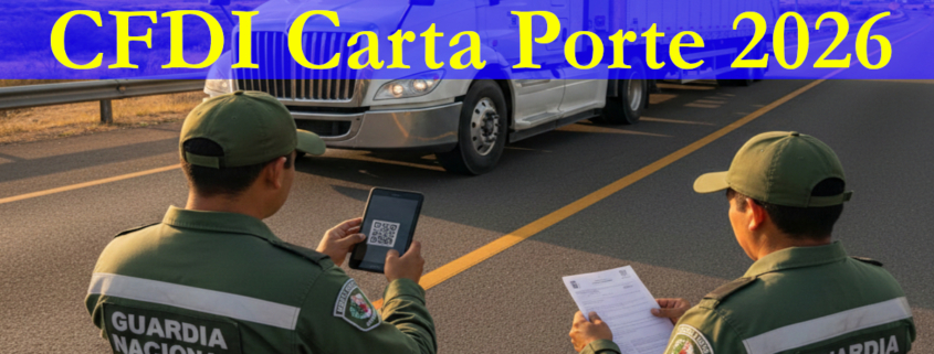 cfdi complemento carta porte 2026