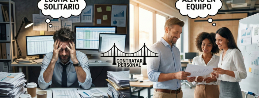 contratar personal delegar funciones