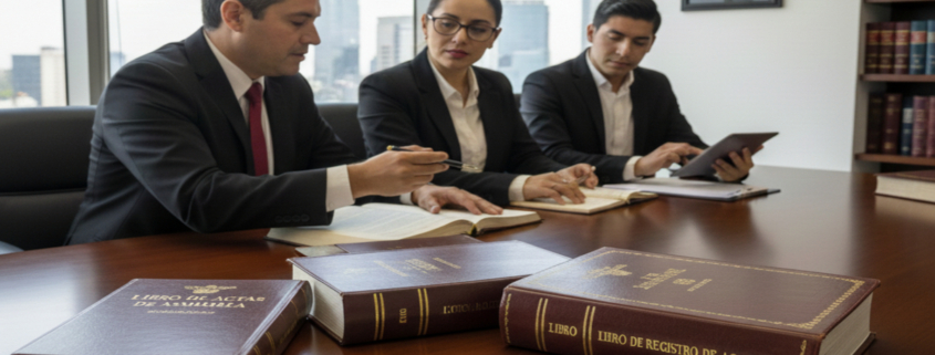 libro accionistas actas poderes