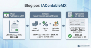 subsidio empleo 2026 uma iacontable