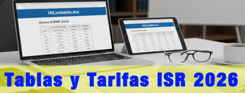 tablas isr 2026 rmf