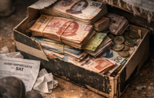 ¿Existe un límite de⁣ dinero (pesos mexicanos) que puedes guardar sin‌ declarar al SAT de mexico? realistic photo of, award winning photograph, 50mm
