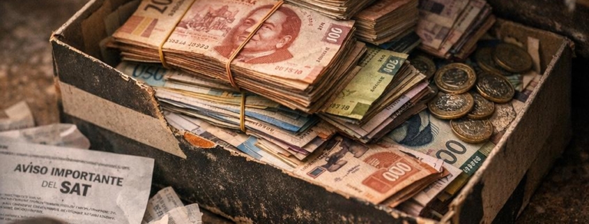 ¿Existe un límite de⁣ dinero (pesos mexicanos) que puedes guardar sin‌ declarar al SAT de mexico? realistic photo of, award winning photograph, 50mm