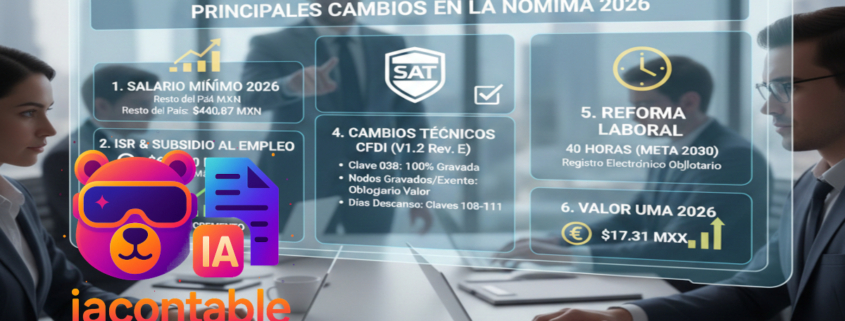 cambios cfdi nomina 2026