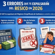 3 errores que harán que el SAT te saque de RESICO en 2026. 3 errores que harán que el SAT te saque de RESICO en 2026.
