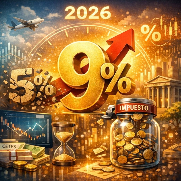 ¡Adiós al 5%! La nueva retención del 9% a tus ahorros en 2026: Explica cómo el aumento en la retención de instituciones de crédito afectará a quienes invierten en CETES o bancos.
