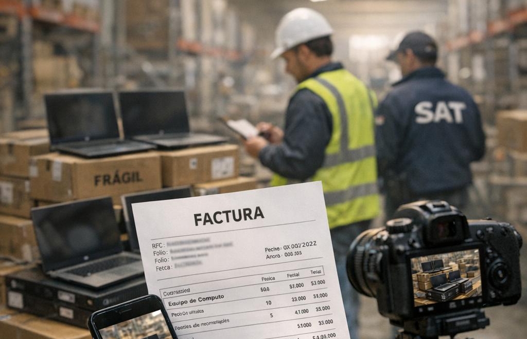 La materialidad de operaciones en 2026: De la Factura a la realidad para que el SAT no tenga dudas. realistic photo of, award winning photograph, 50mm