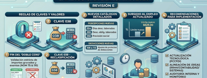 cfdi nominas 2026 cambios 038