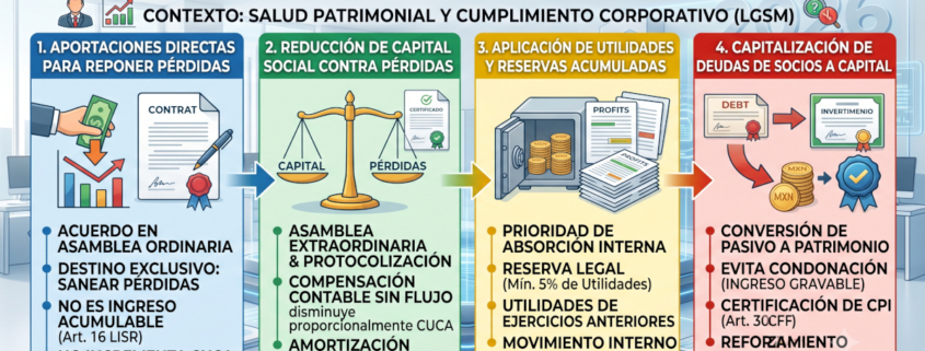 pago de perdidas contables por los socios